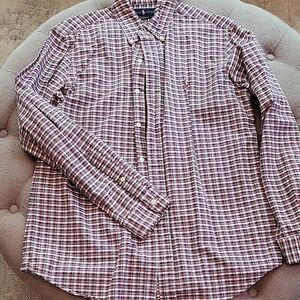 Ralph Lauren Red and White Checkered Shirt